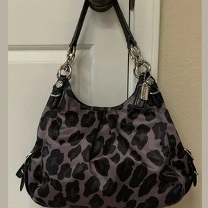 NWOT COACH Maggie Mia Ocelot Shoulder Hobo Bag